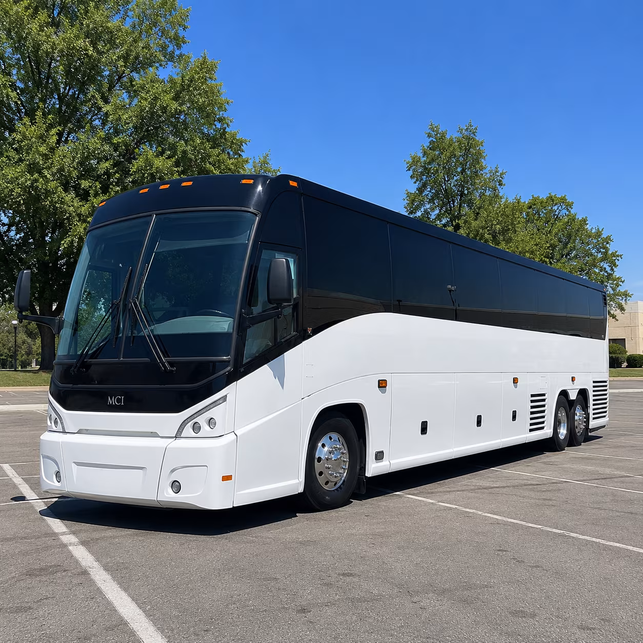 akron charter bus rental exterior