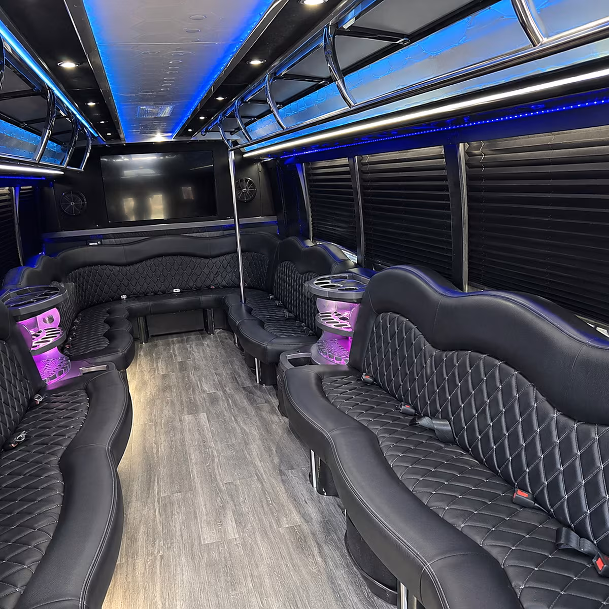cleveland heights party bus rental interior