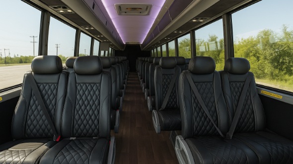 cleveland heights 18 passenger minibus interior