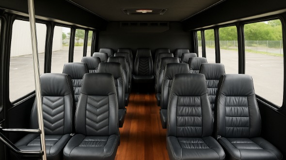 cleveland heights 25 passenger minibus interior