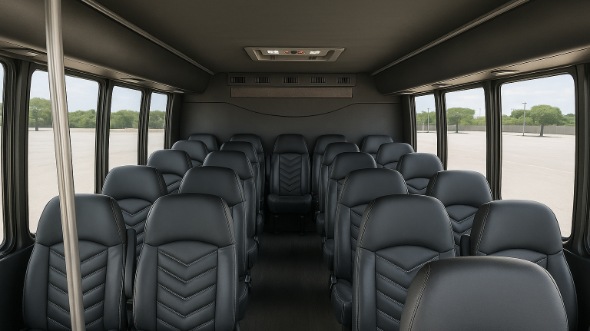cleveland heights 28 passenger minibus inside