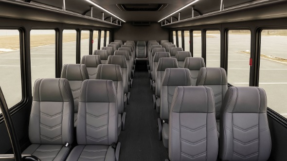 cleveland heights 30 passenger minibus interior