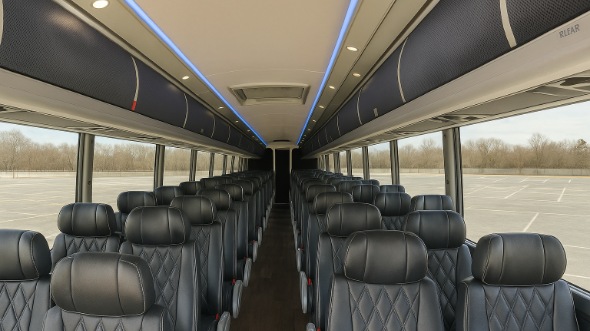 cleveland heights 55 passenger charter bus interior