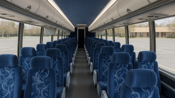cleveland heights 56 passenger charter bus interior