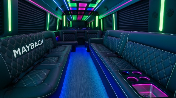 cleveland heights party bus rental interior